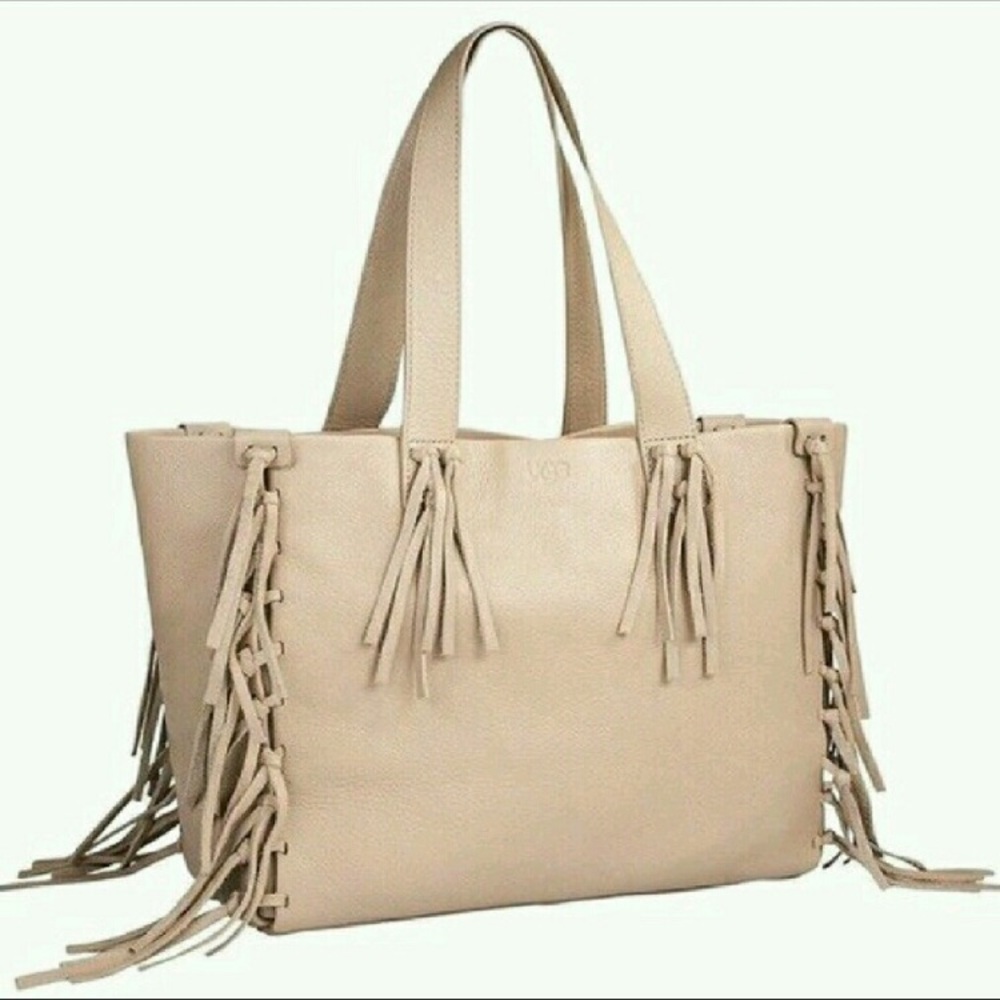 UGG Fringe Leather Lea Tote